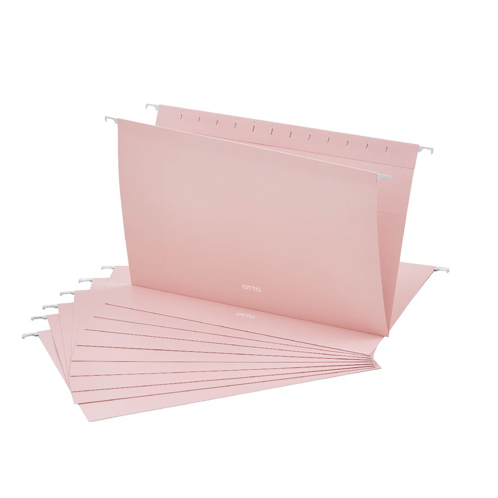 Otto Suspension File Foolscap Hot Pink 10 Pack