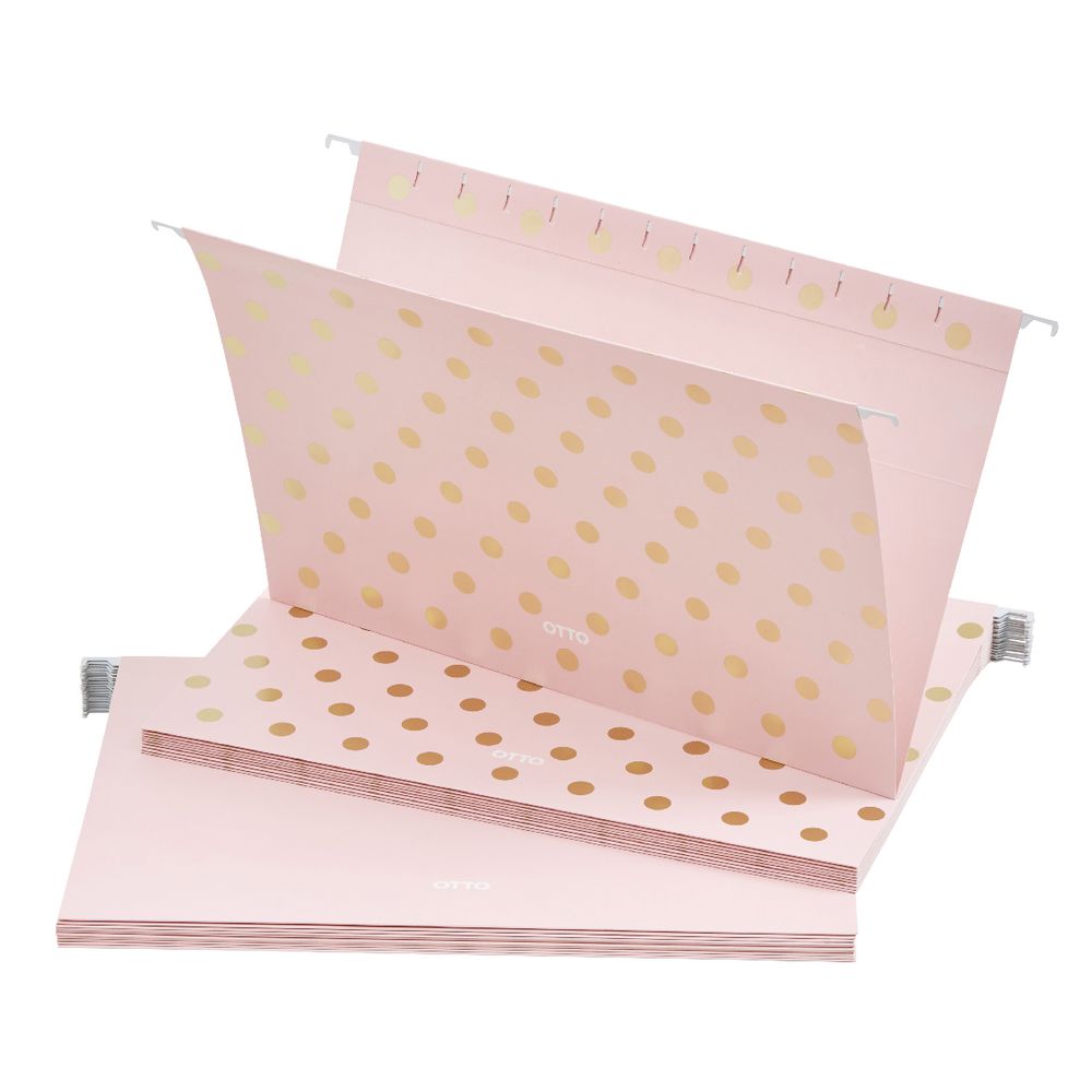 Otto Suspension File Foolscap Hot Pink 10 Pack