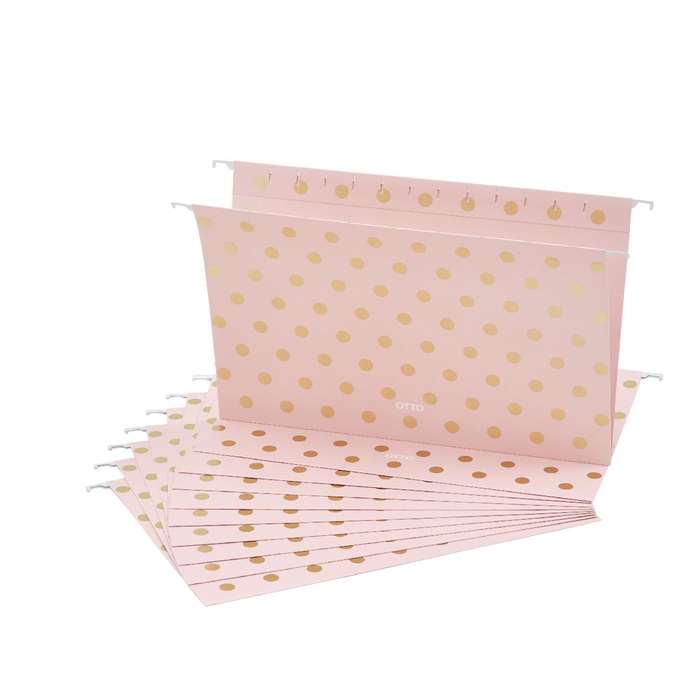 Otto Suspension File Foolscap Gold 10 Pack