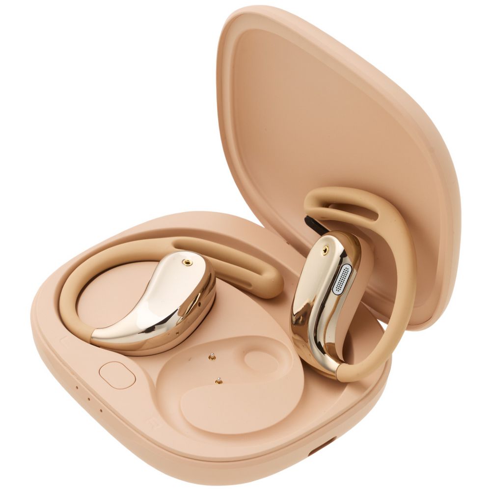 Otto On The Go Wireless Earbuds Tan Officeworks
