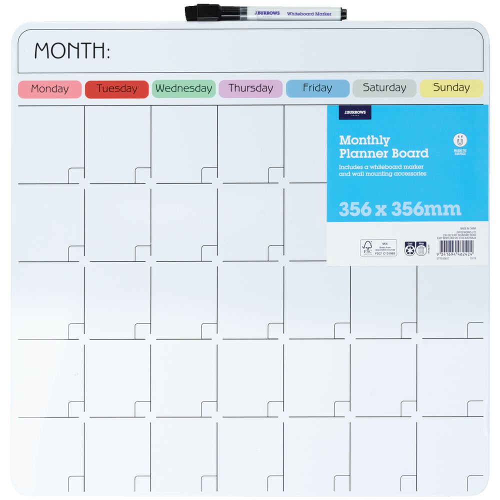 Business Industrial New Wall Peel Stick Dry Erase White Board Marker 