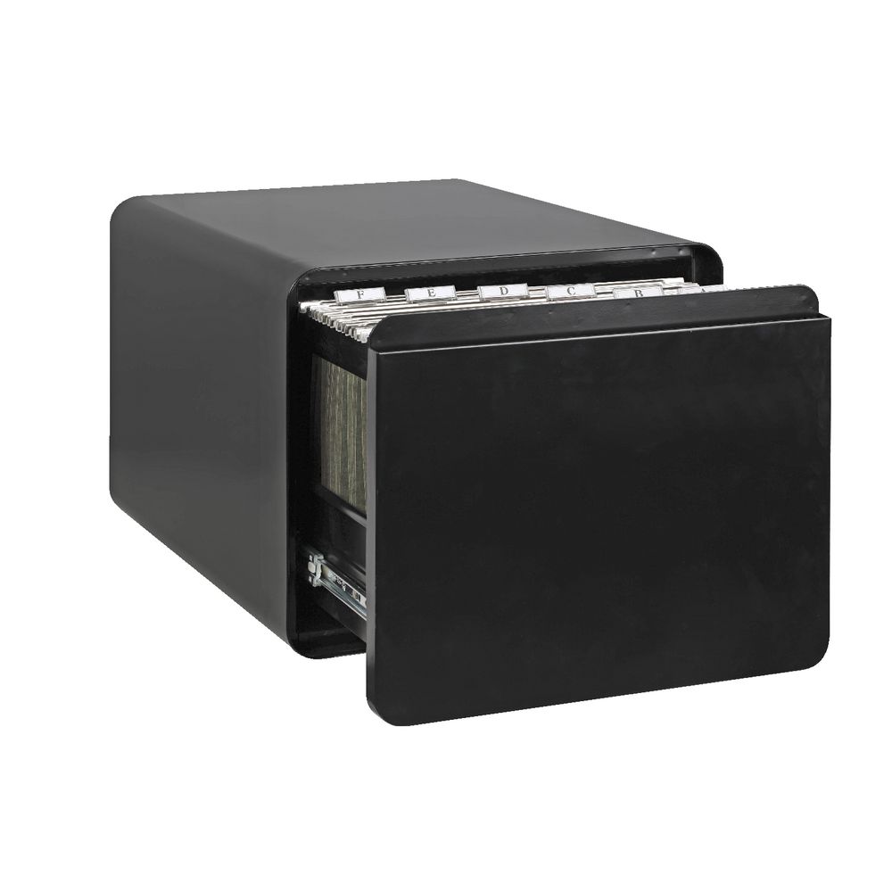 Venturo 1 Drawer Filing Pedestal Black