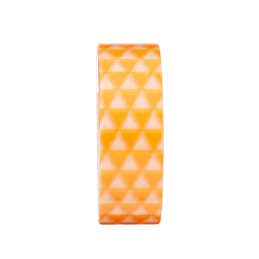 Otto Washi Tape 15mm x 10m Neon Orange Pattern