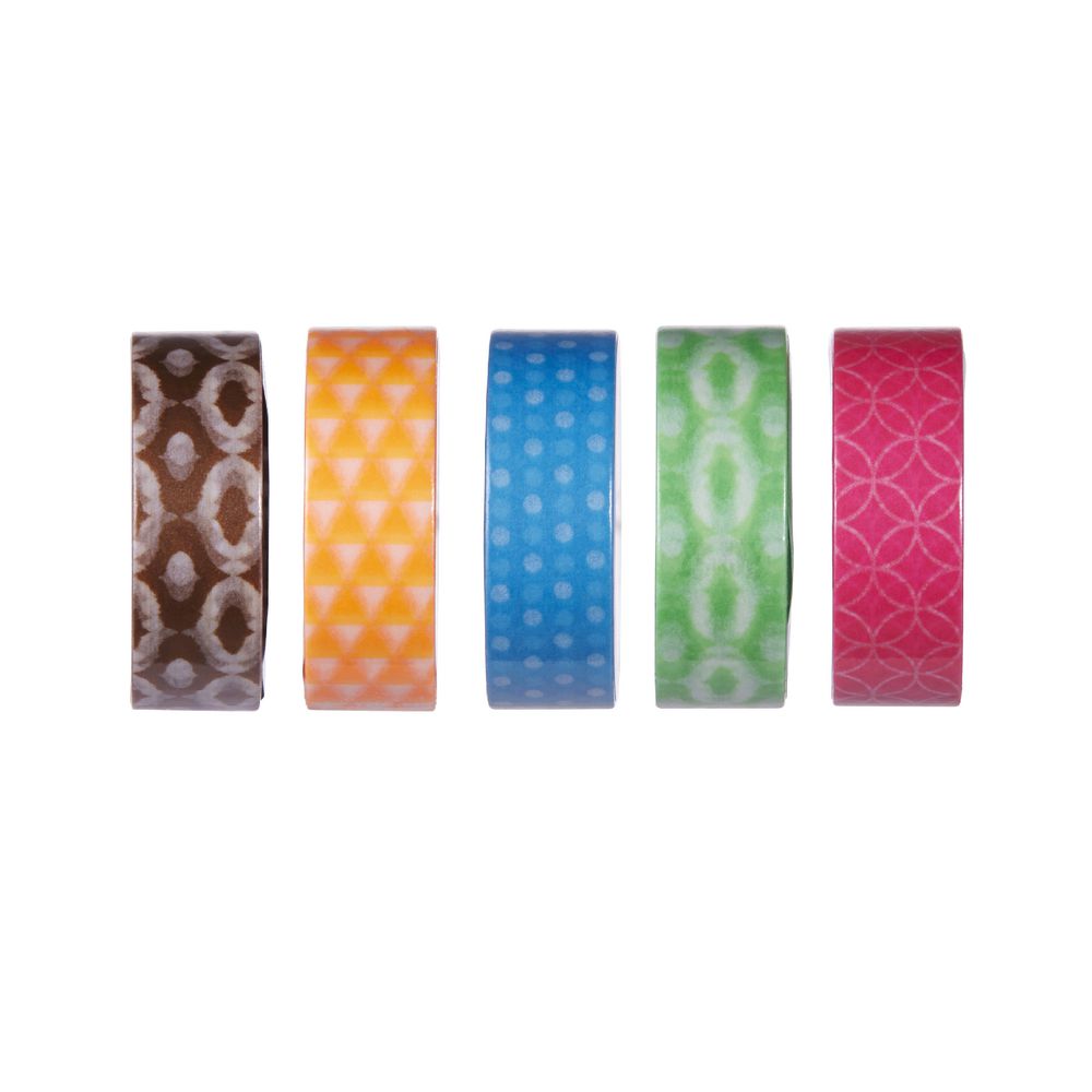 Otto Washi Tape 15mm x 10m Neon Blue Pattern