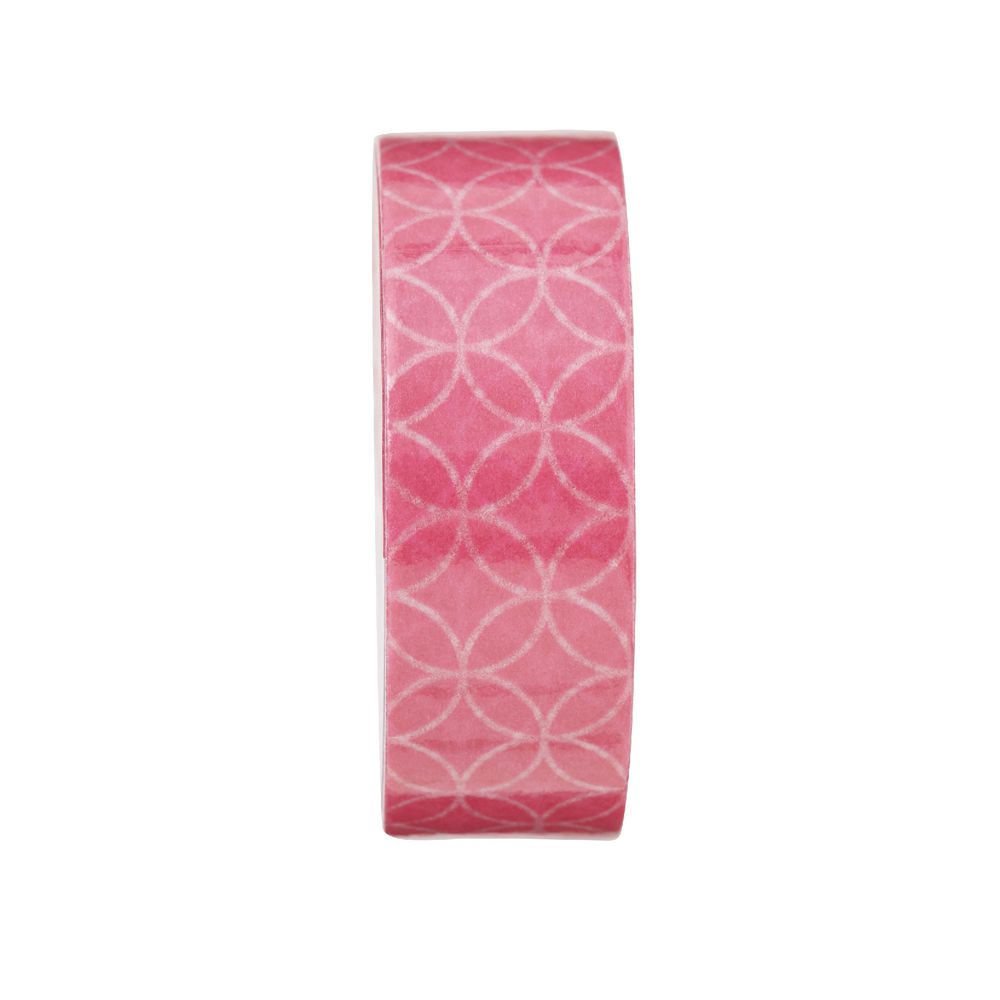 Otto Washi Tape 15mm x 10m Neon Pink Pattern