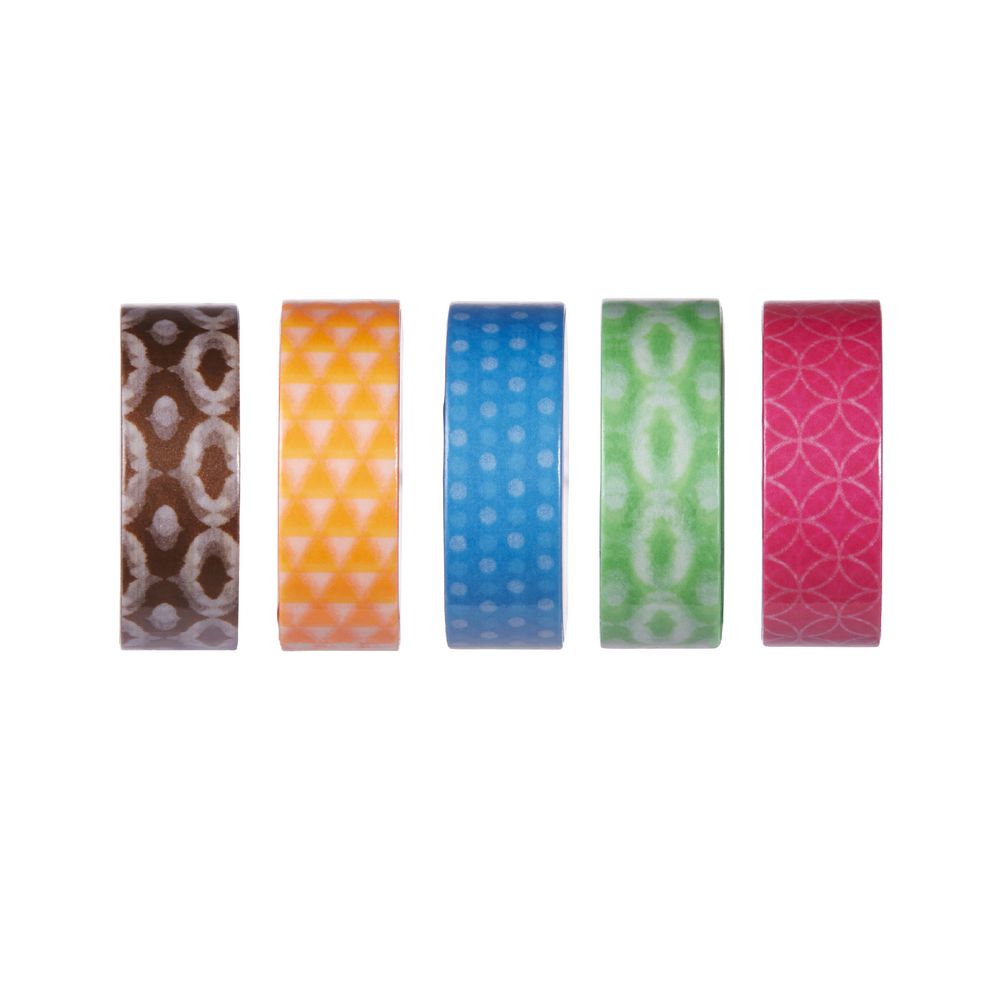 Otto Washi Tape 15mm x 10m Neon Pink Pattern