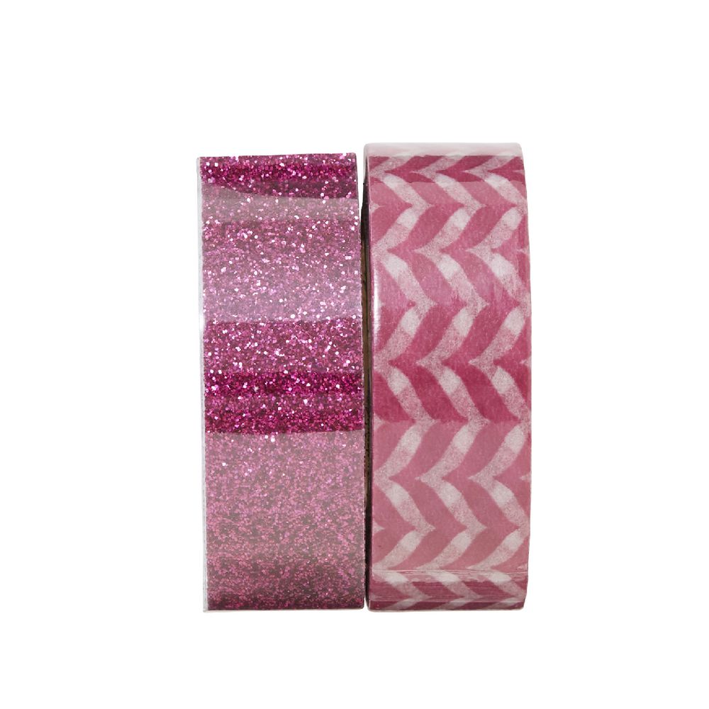 Otto Washi and Glitter Tape Pink 2 Pack