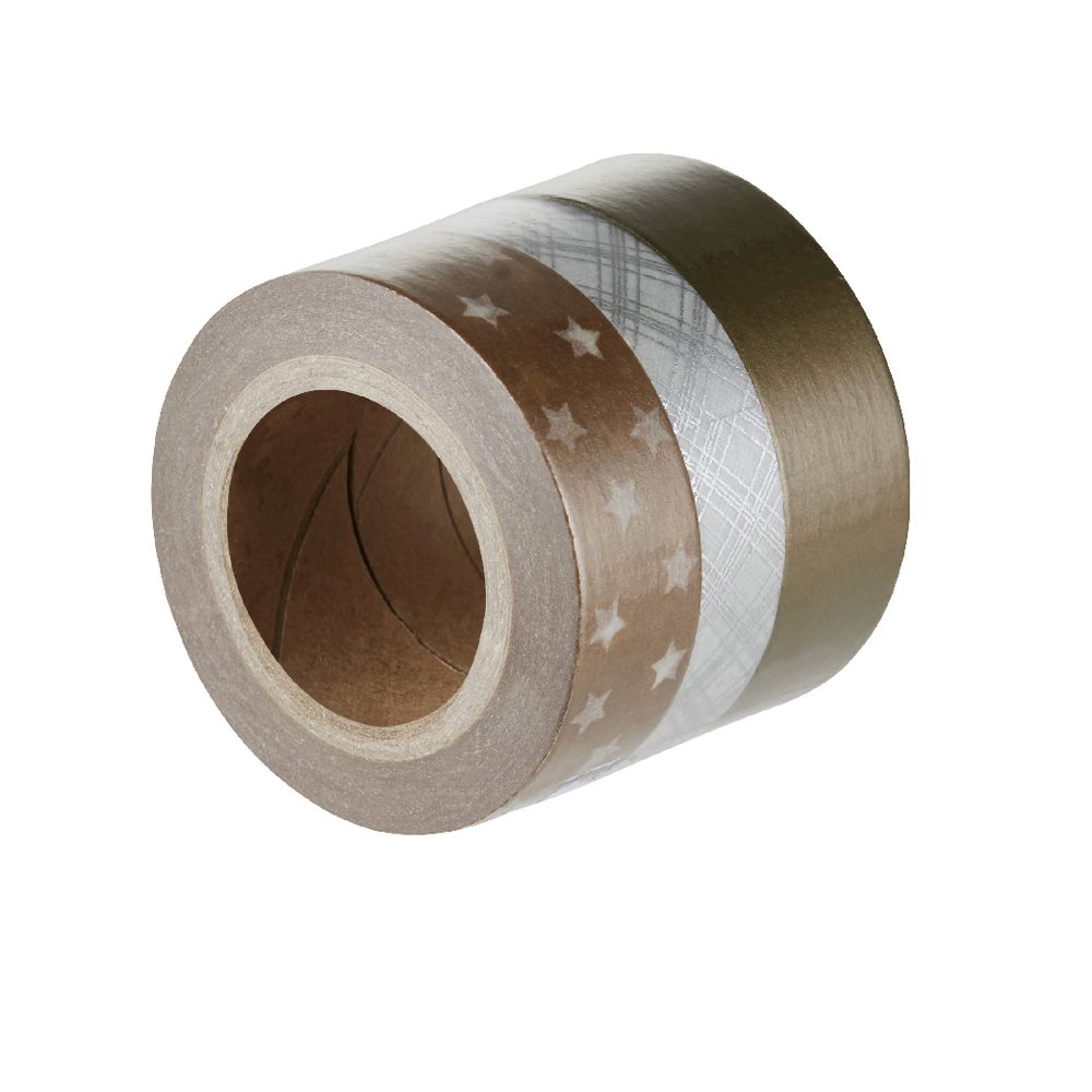Otto Washi Tape Metallics 3 Pack