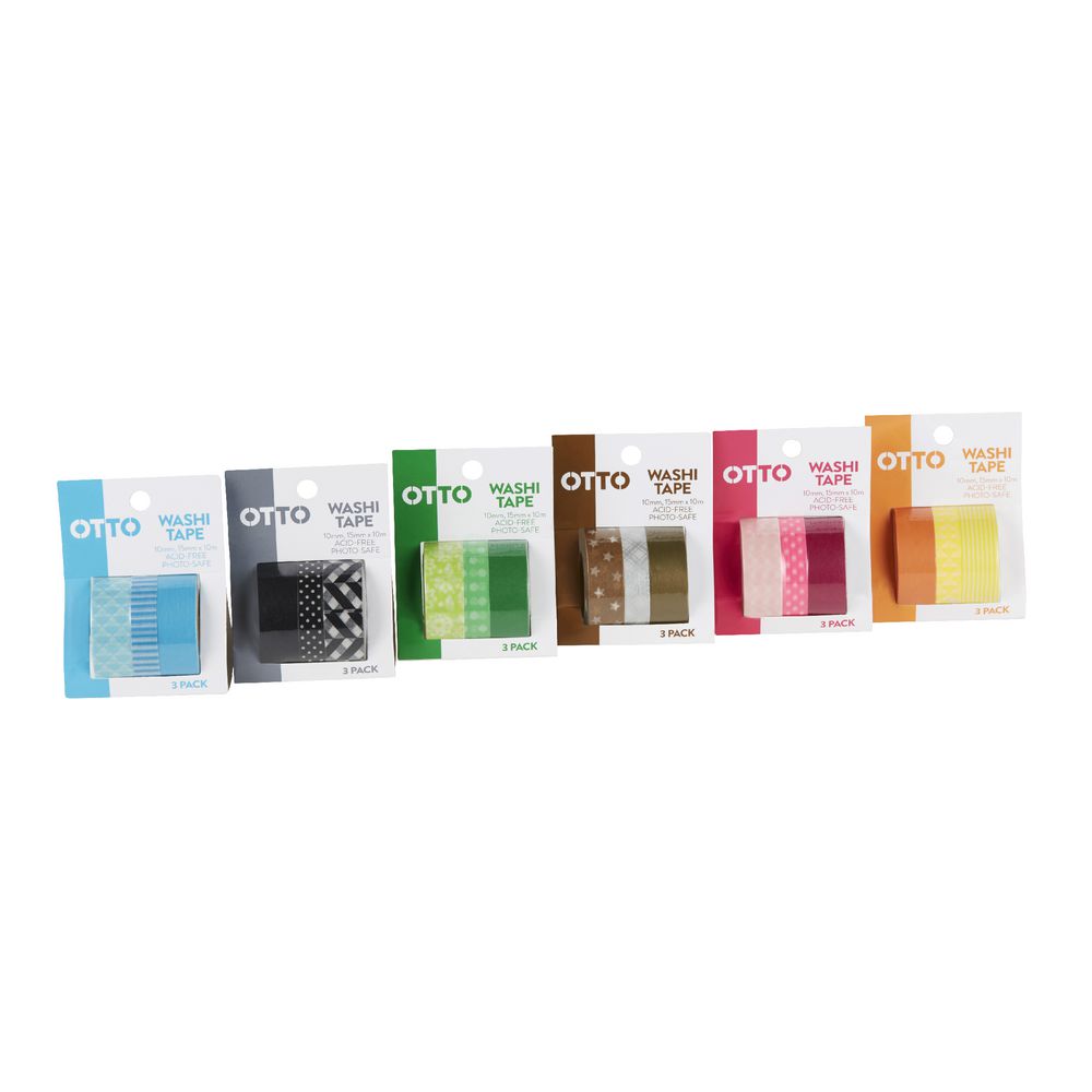 Otto Washi Tape Metallics 3 Pack
