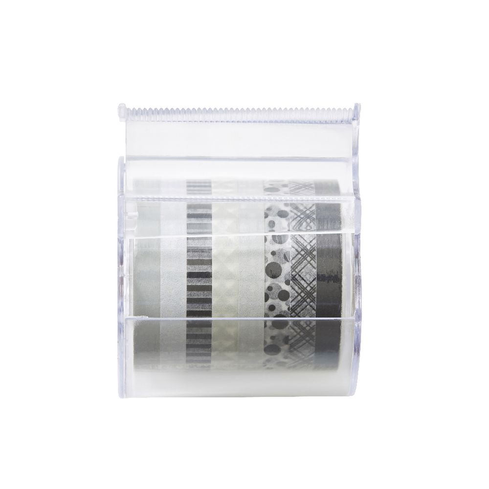 Otto Washi Tape Black and White 8 Pack