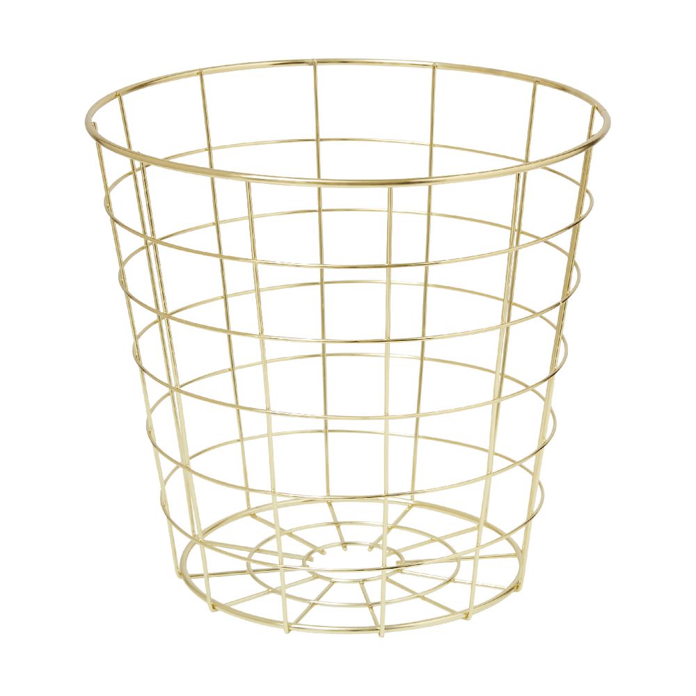 Otto Wire Rubbish Bin Gold 9341694481203 eBay