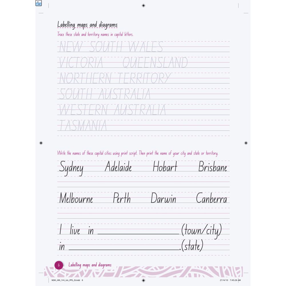 Oxford Handwriting For New South Wales Book 4
