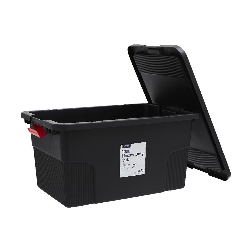 J.Burrows 100L Heavy Duty Container Black