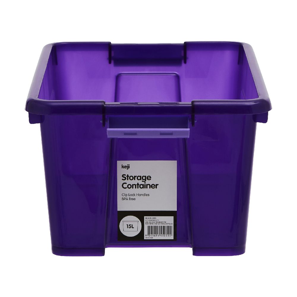 Keji 15L Tub Purple