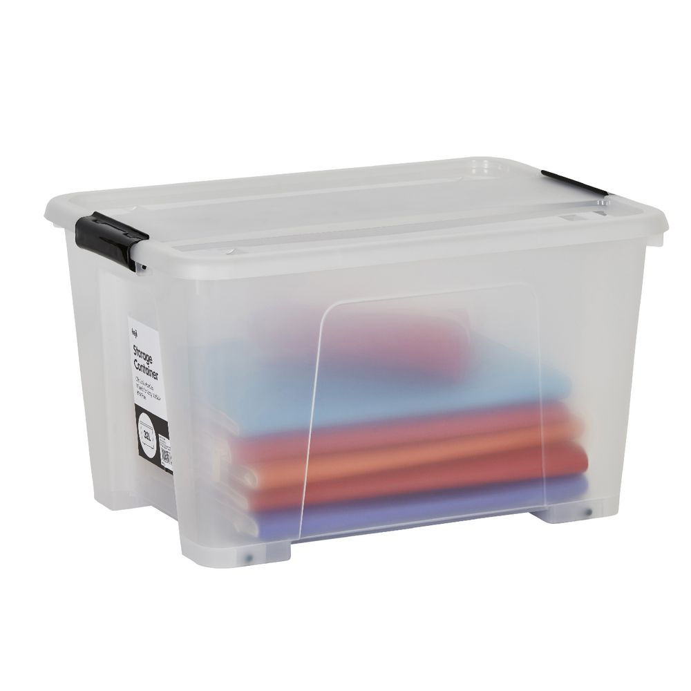 Keji 32L Plastic Storage Container Clear