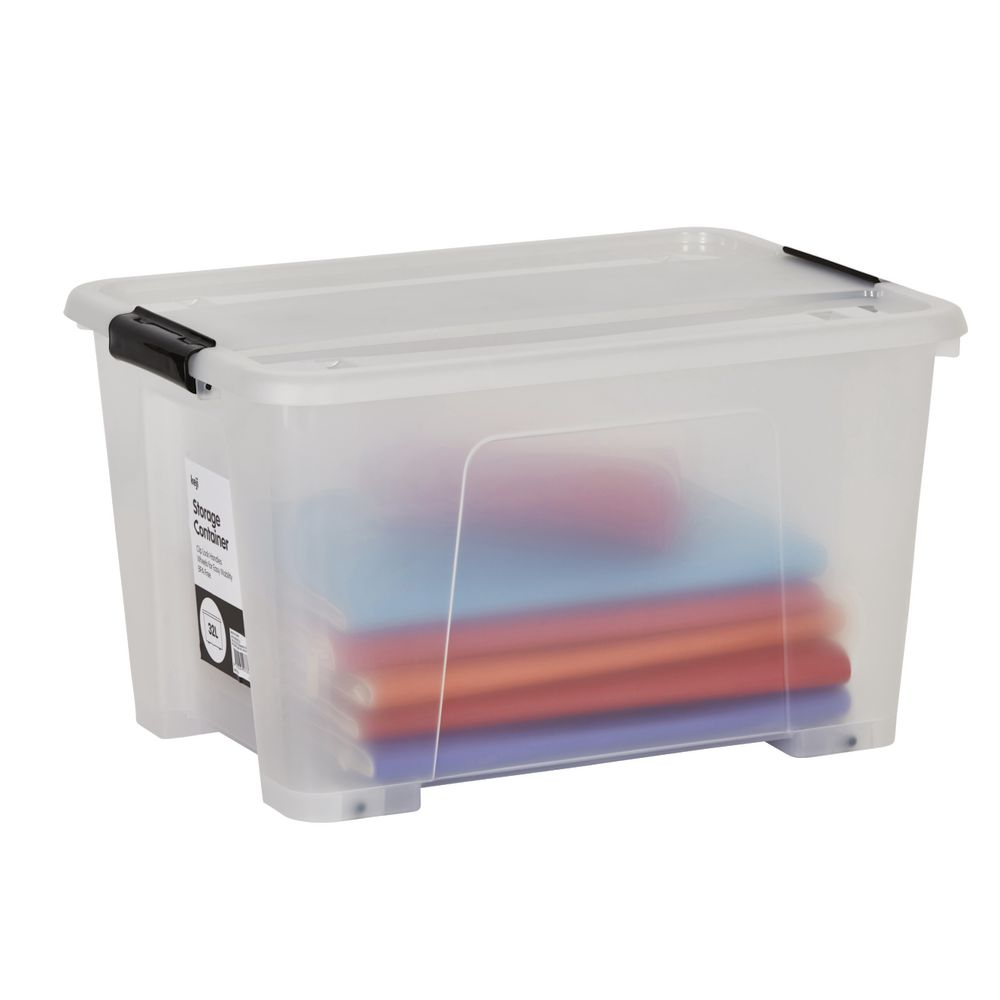 Keji 32L Plastic Storage Container Clear