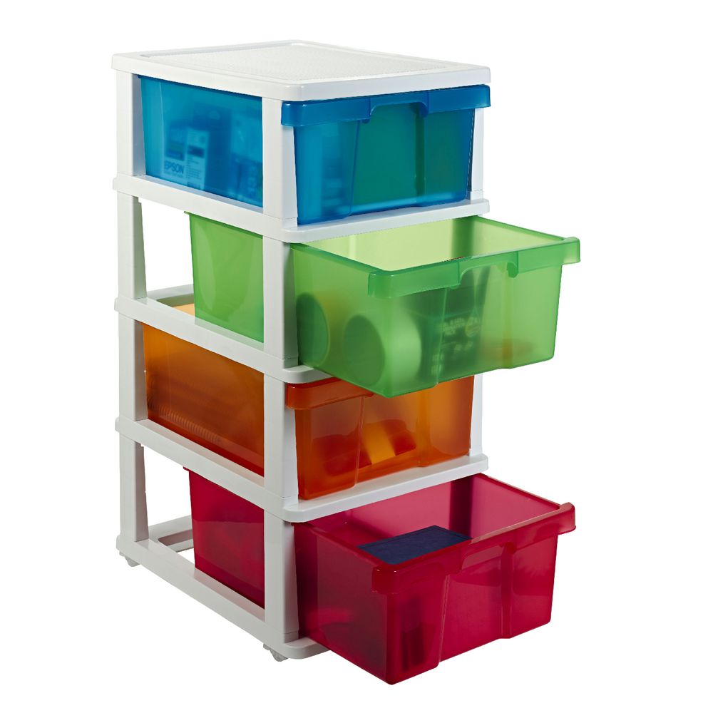J.Burrows 4 Drawer Storage Cabinet Colour