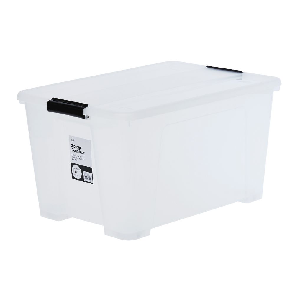 Keji 52L Plastic Storage Container Clear