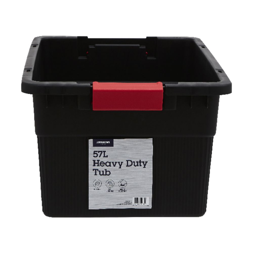 J.Burrows 57L Heavy Duty Container Black