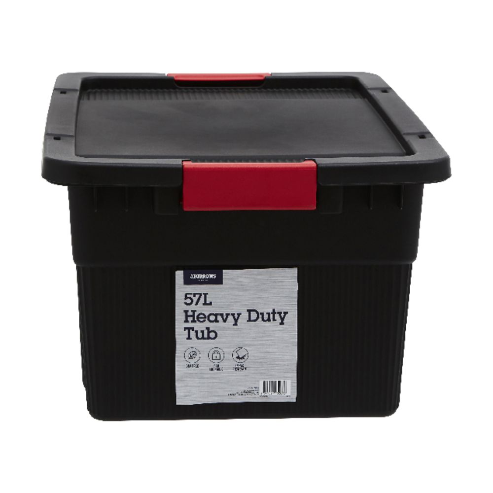 J.Burrows 57L Heavy Duty Container Black