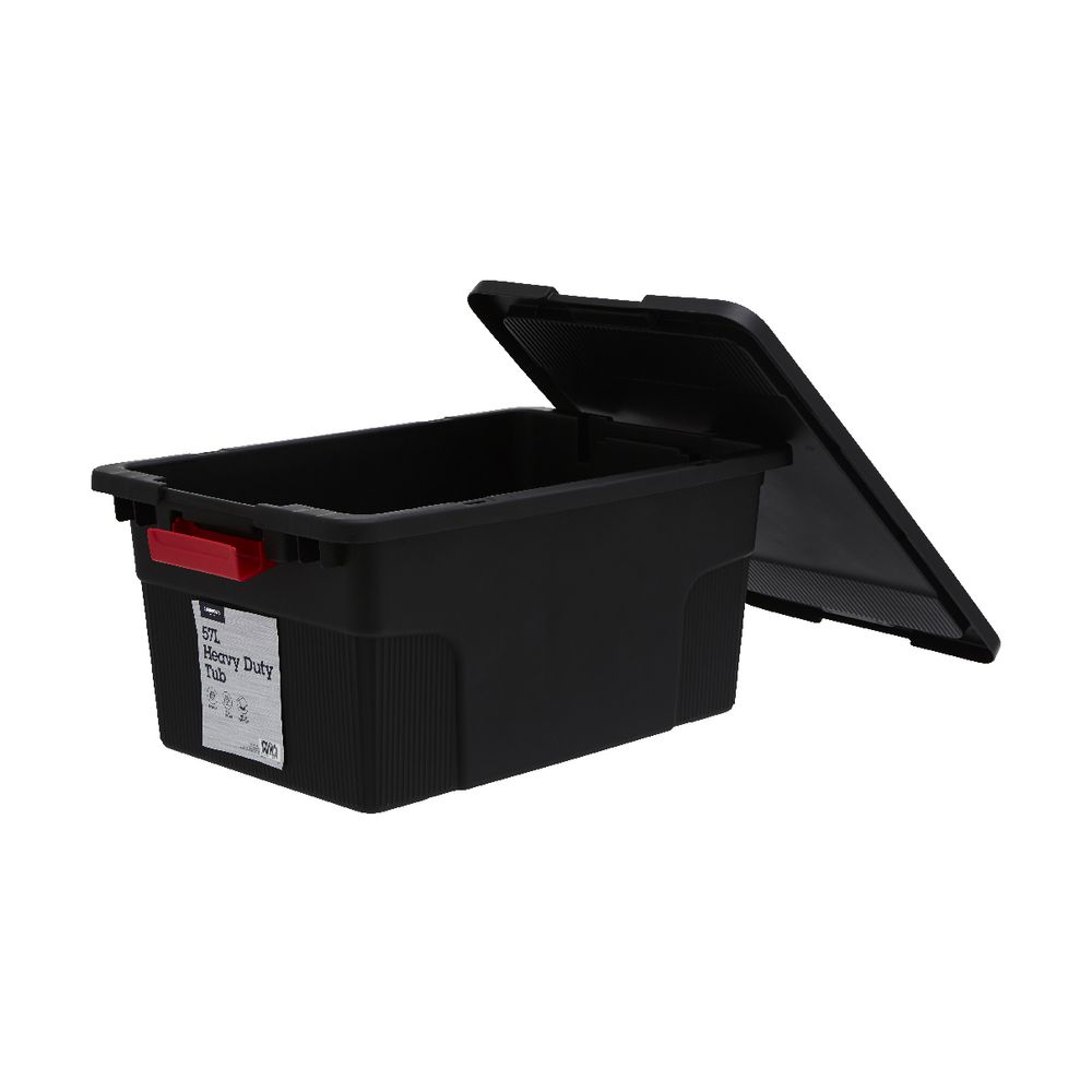 J.Burrows 57L Heavy Duty Container Black