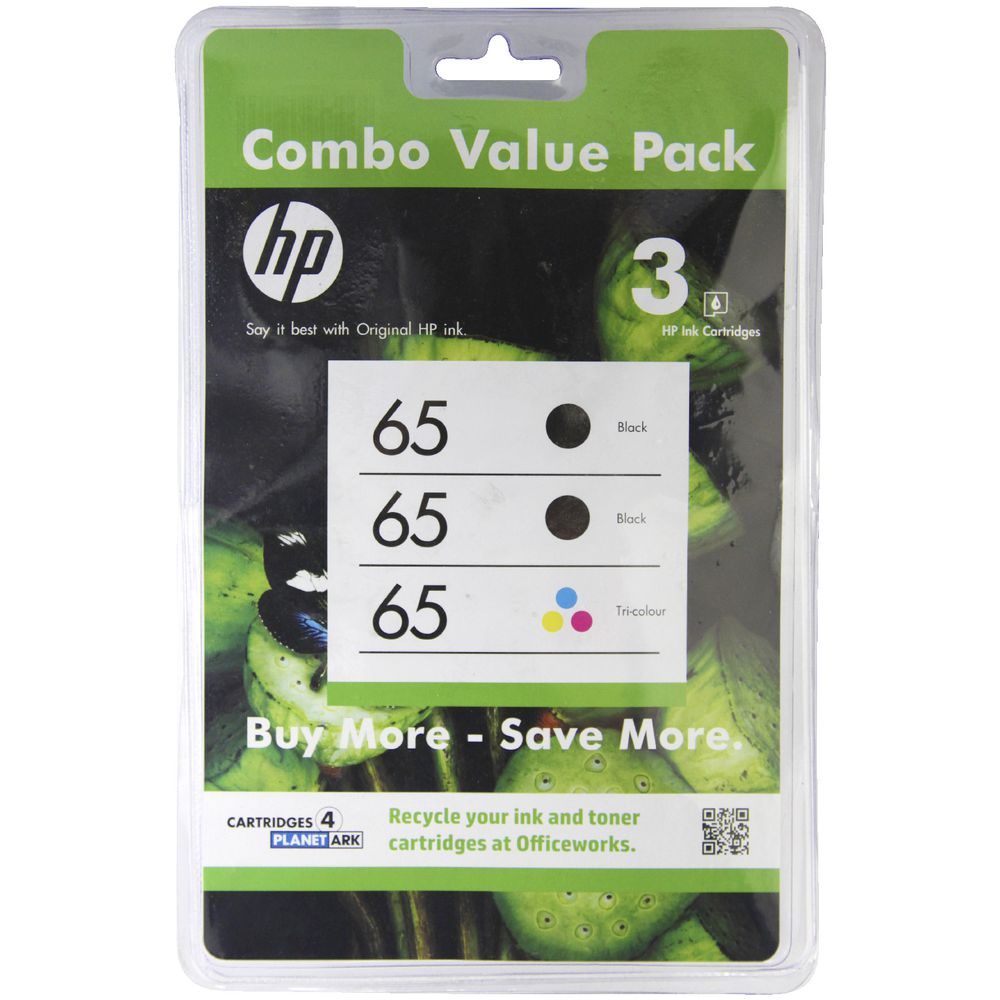 HP 65 Ink Cartridge Combo Pack