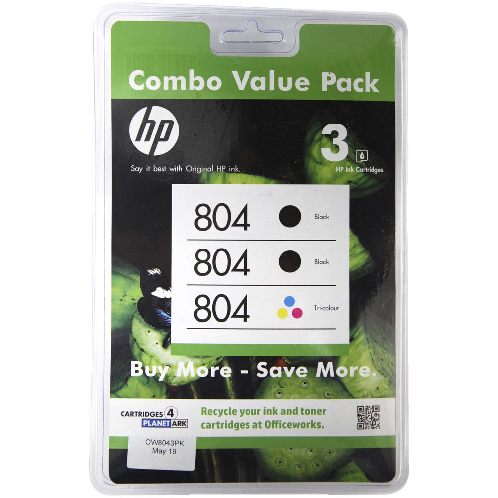 HP 804 Ink Cartridge Combo Pack
