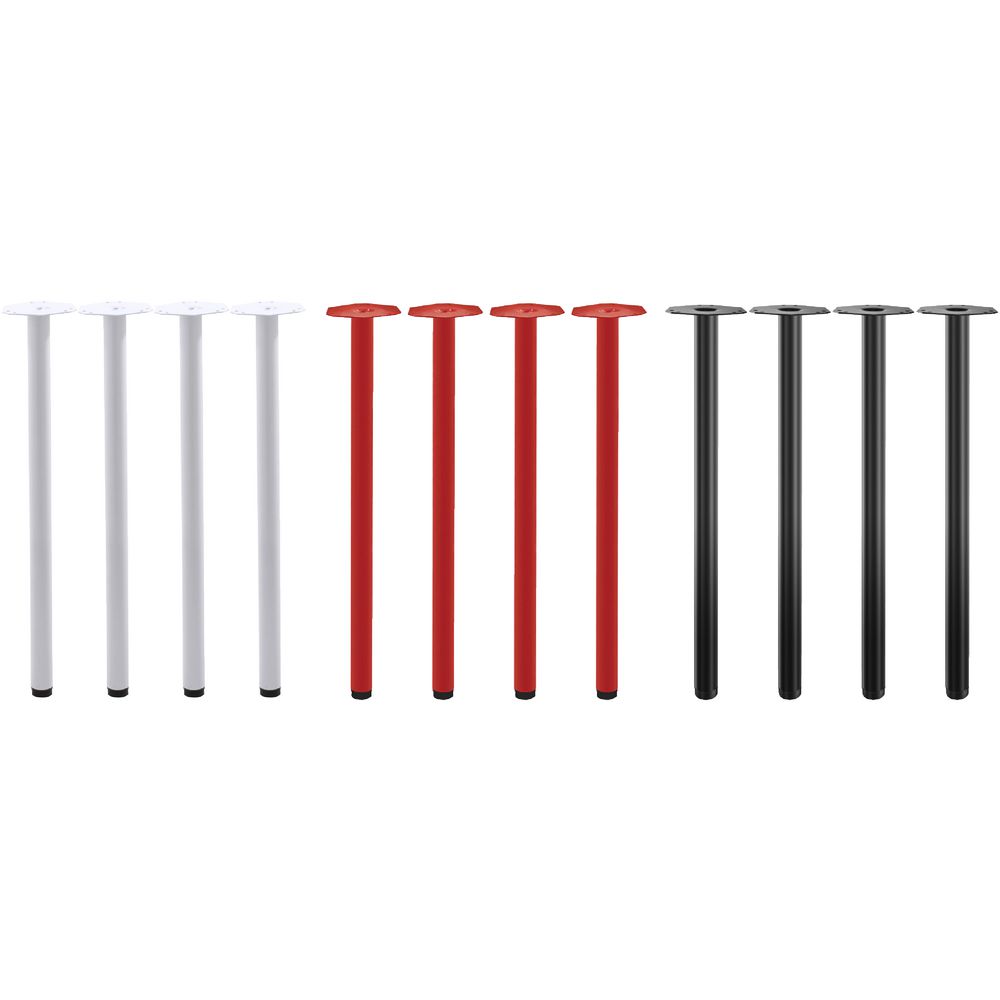 Mix and Match Round Legs White 4 Pack