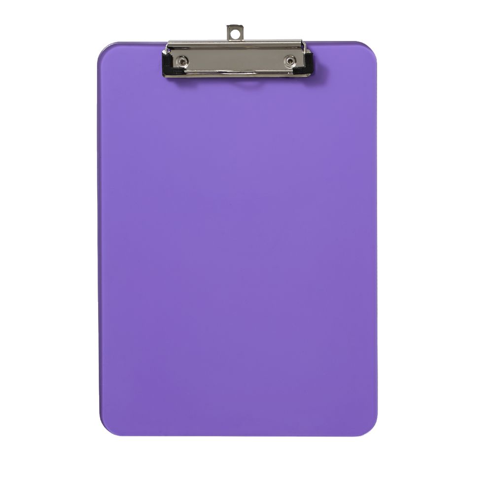 A4 Transparent Clipboard Assorted Neon Colours