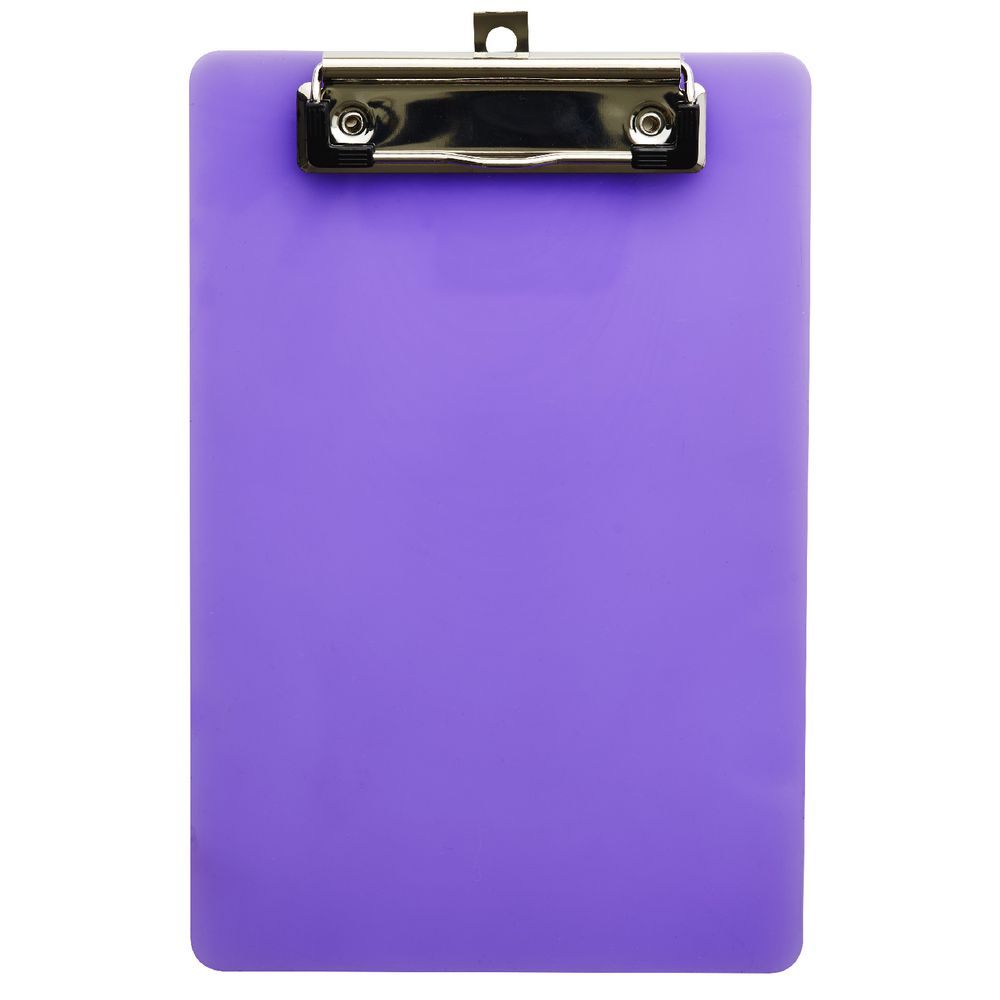A5 Transparent Clipboard Assorted Neon Colours