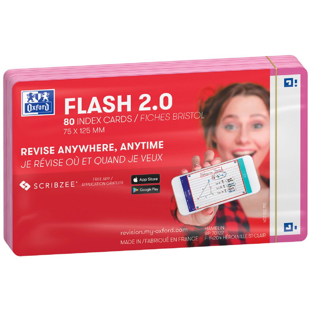 oxford flash 2.0 cards blank 75 x 125mm turquoise 80 pack