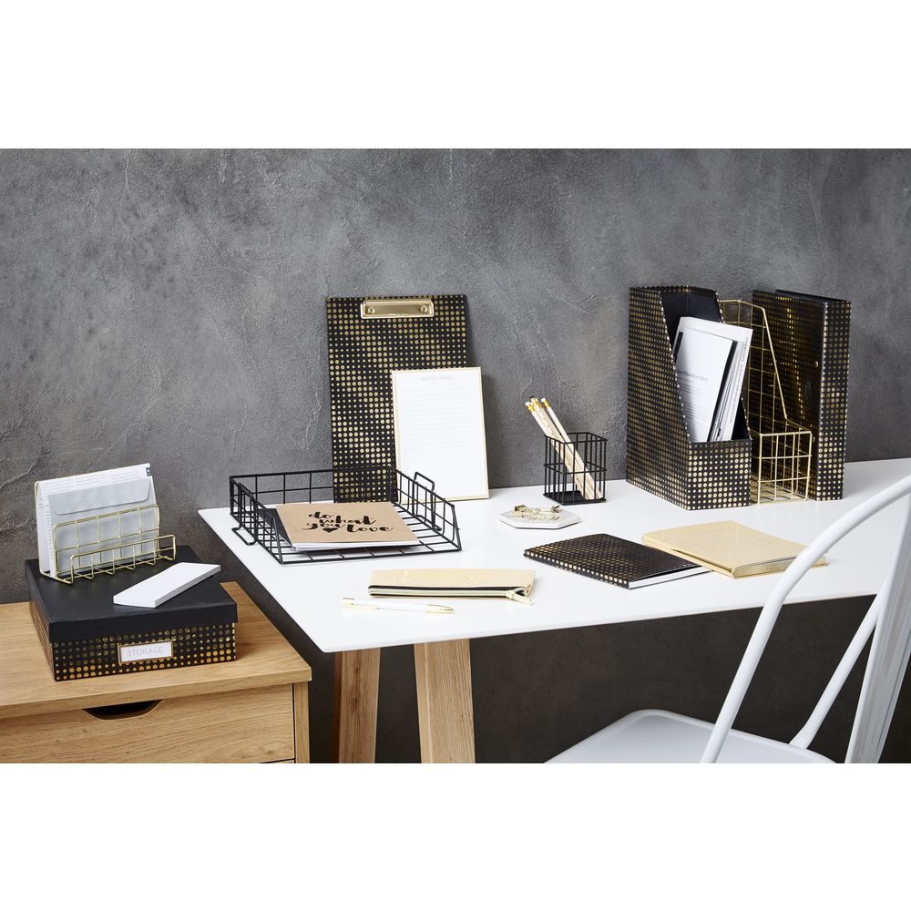 Otto Flat Pencil Case Gold