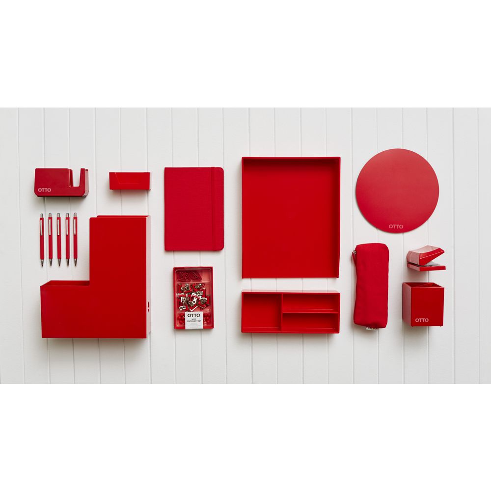 Otto Brights Canvas Pencil Case Red