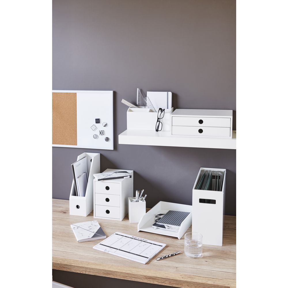 Otto MDF Desktop Organiser White