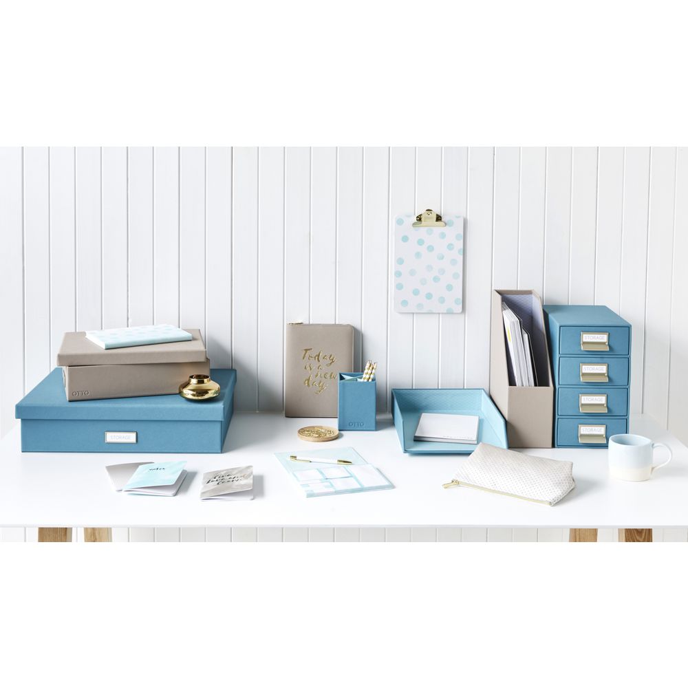 Otto Criss Cross A4 Storage Box Stone