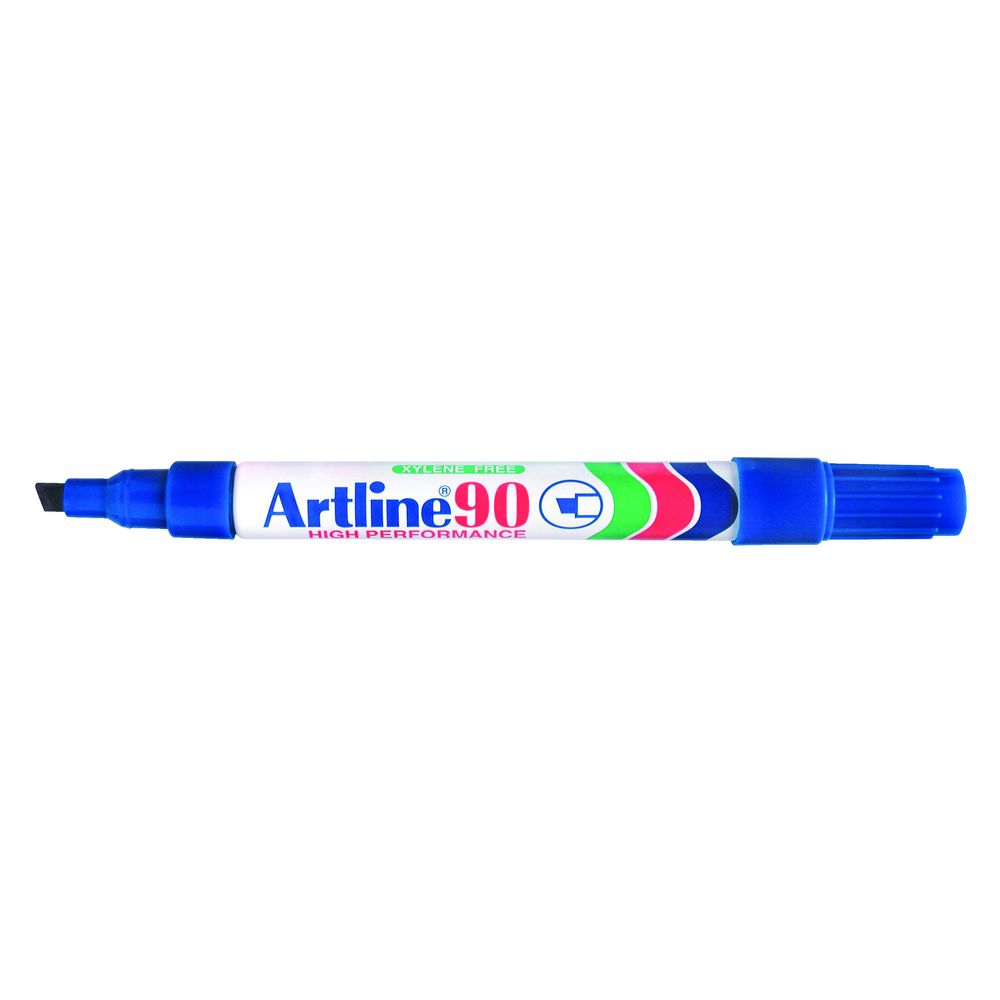 Artline 90 Permanent Marker Blue 12 Pack