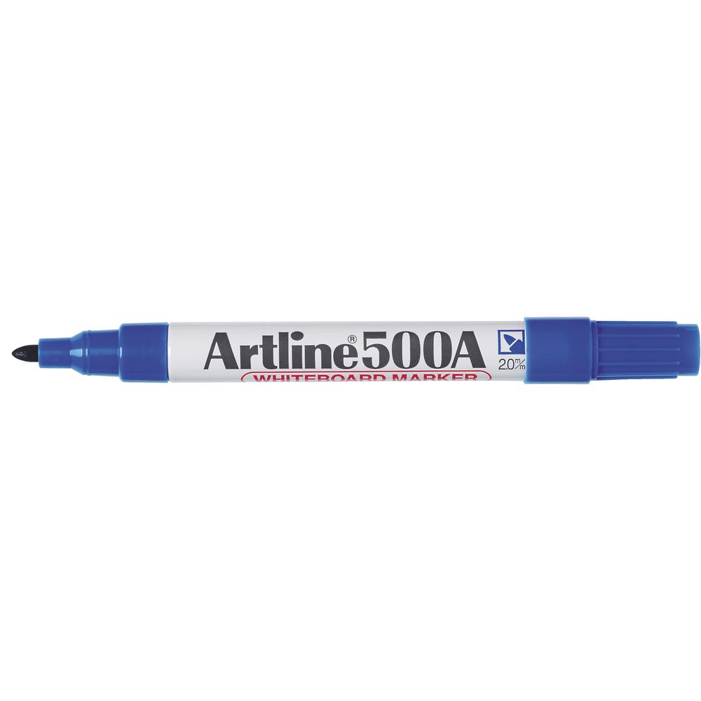 Artline 500A Whiteboard Markers Blue