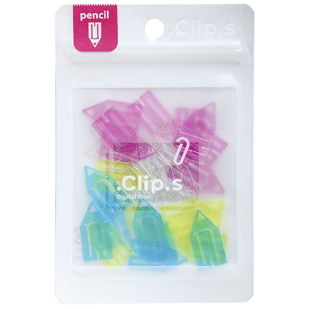 Palette Magnet Clips Pencil Clear Assorted 30 Pack