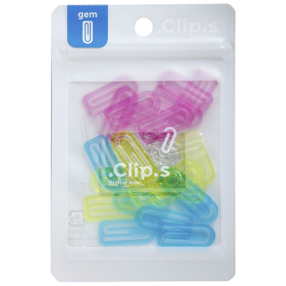 Palette Magnet Clips Gem Clear Assorted 30 Pack