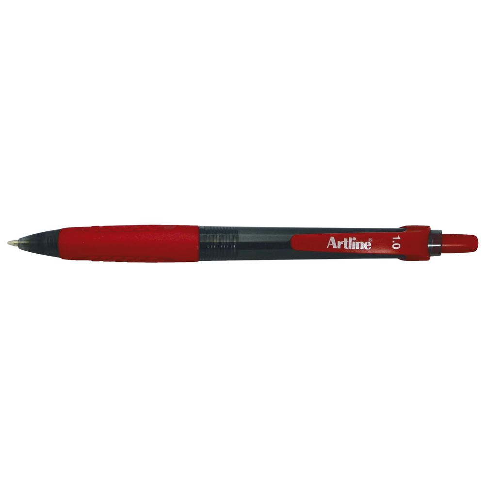 Artline 8410 Retractable Ballpoint Pen Red
