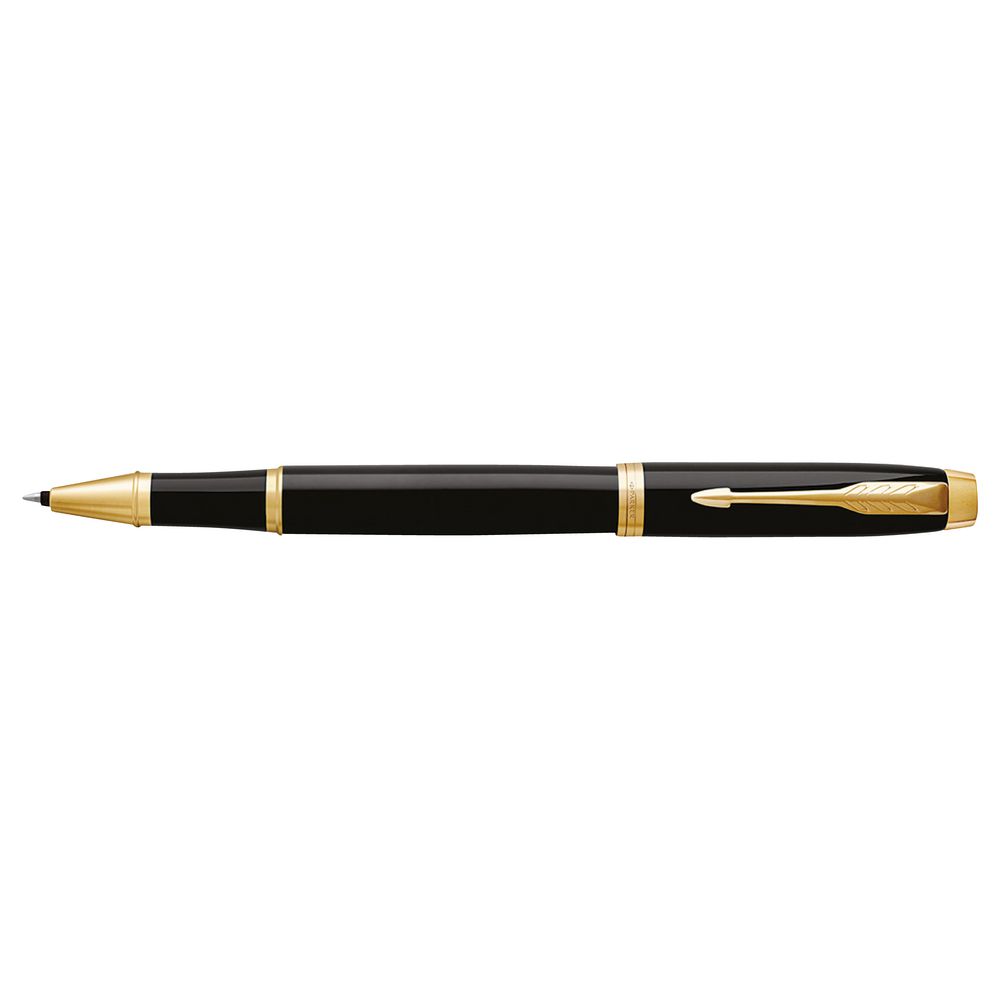 Parker IM Rollerball Pen Black with Gold Trim