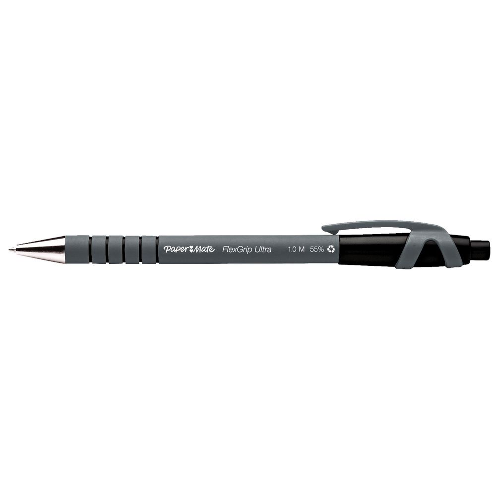 PaperMate FlexGrip Ultra Retractable Ballpoint Pen Black