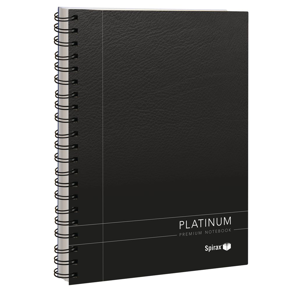 Spirax Platinum A4 Notebook 200 Pages Black Officeworks