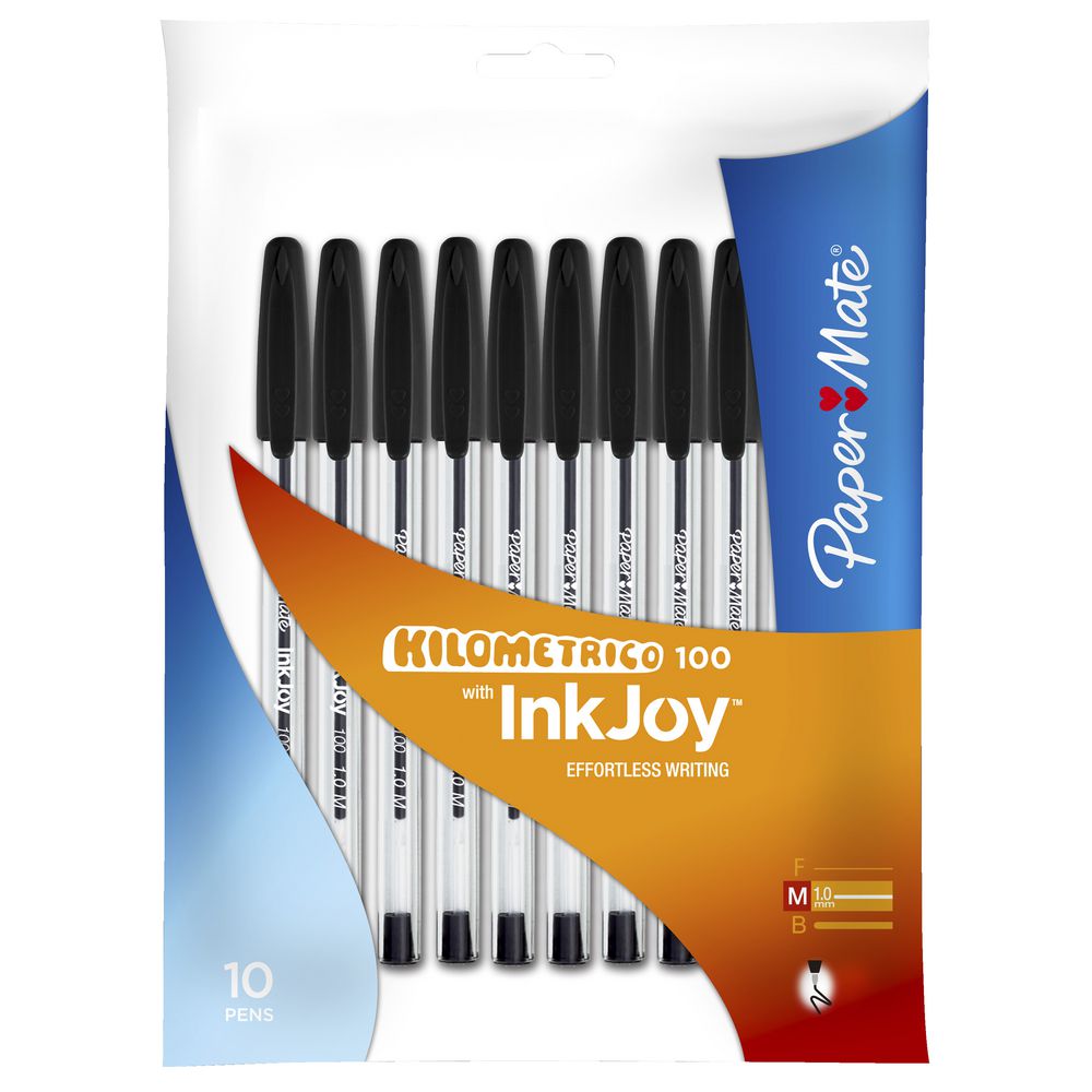 PaperMate InkJoy 100 Ballpoint Pens Black 10 Pack