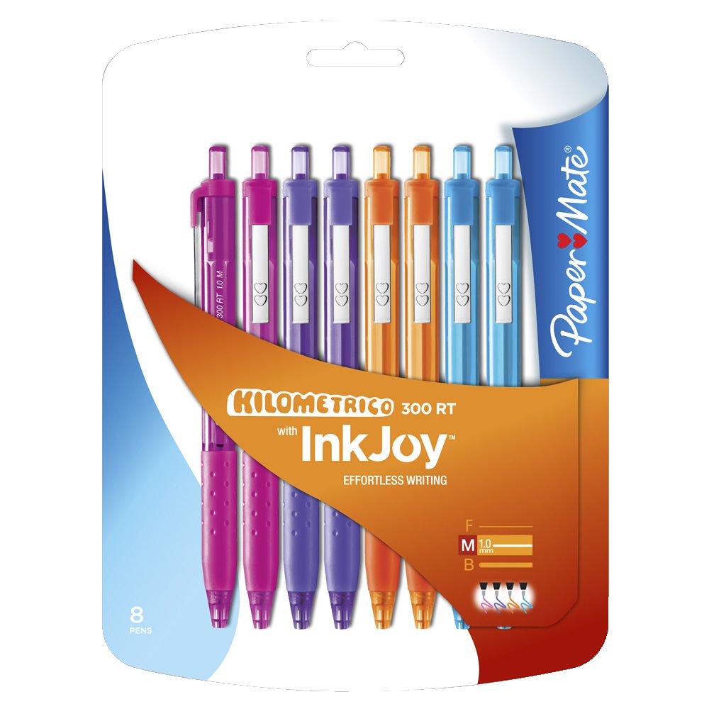 PaperMate InkJoy 300 RT Ballpoint Pens Fashion 8 Pack