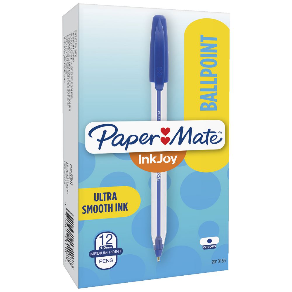 PaperMate InkJoy 100 Ballpoint Pens Blue 12 Pack