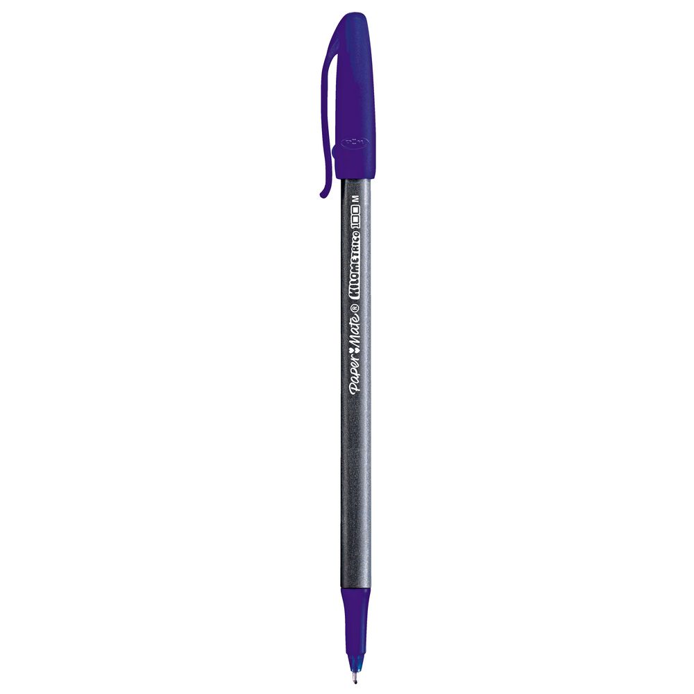 PaperMate Kilometrico Elite Ballpoint Pens Blue 12 Pack