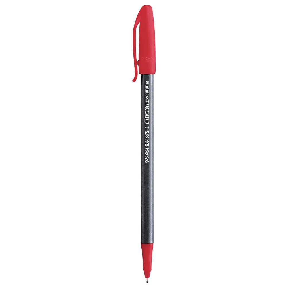 PaperMate Kilometrico Elite Ballpoint Pens Red 12 Pack