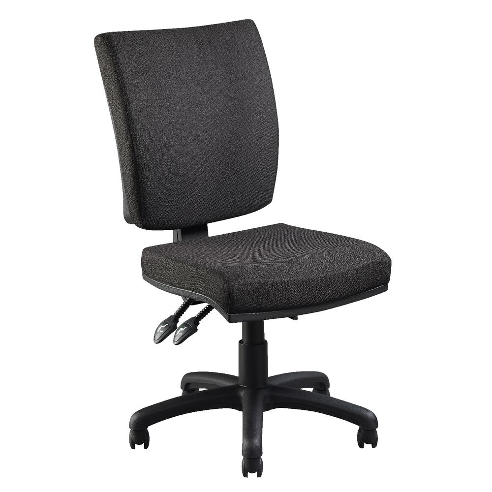Flash Deluxe Heavy-Duty Ergonomic Chair Black