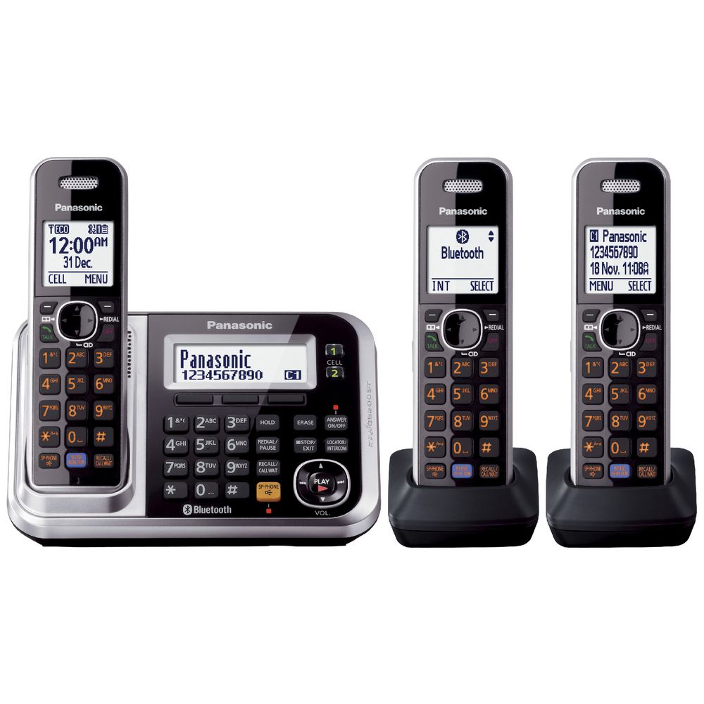 Panasonic Cordless Phone plus 2 Handsets KX-TG7893AZS